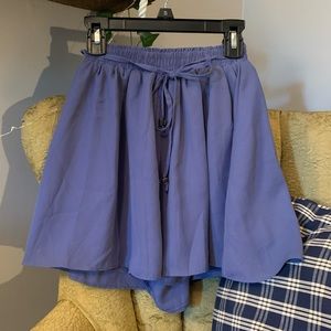 Periwinkle blue flowy shorts